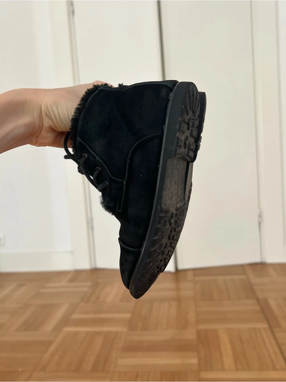 Age of Innocence Kids Suede Shearling Booties